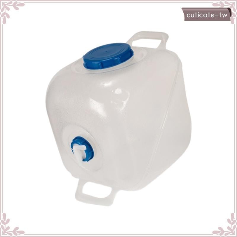 [CUTICATETW] 20l 儲水罐儲水罐帶水龍頭水罐折疊水袋背包洗碗遠足戶外