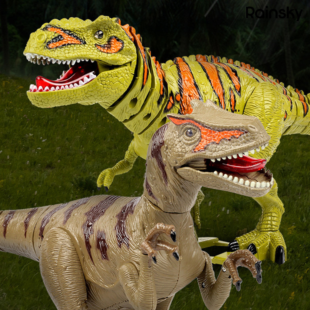 [寶貝玩具]兒童超大號 恐龍玩具仿真動物模型電動會走路霸王龍男孩生日禮物