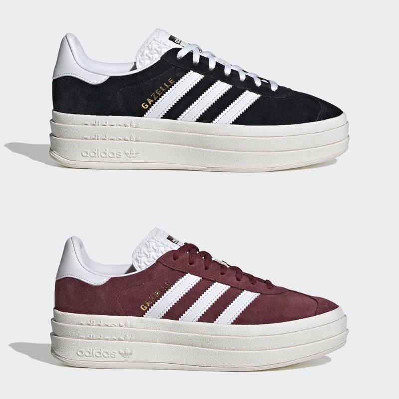 【運動品牌專賣】adidas GAZELLE BOLD Originals 女 厚底 黑色 HQ6912 HQ6892