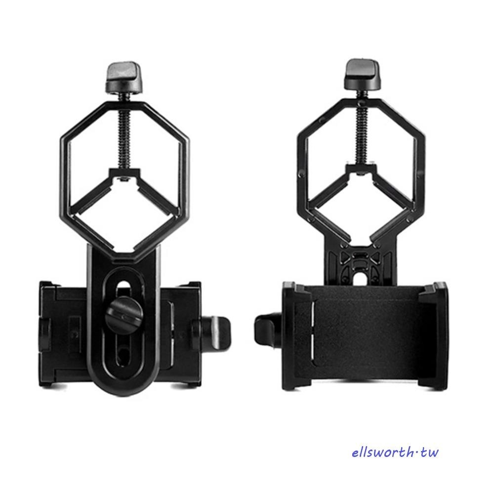ELLSWORTH手機適配器安裝座黑色手機望遠鏡夾金屬/ABS顯微鏡支架