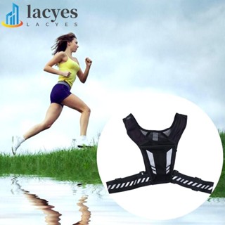 LACYES跑步背心反光設計用於越野跑水瓶座水袋運動服跑步包