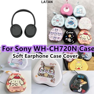 LATAN-適用於索尼 Wh-ch720n 耳機套大容量卡通適用於索尼 WH-CH720N 耳機耳墊收納包外殼盒