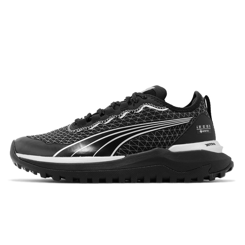 Puma 越野跑鞋 Voyage Nitro 2 GTX 防水 黑銀 反光 女鞋 路跑 野跑[ACS] 37694501