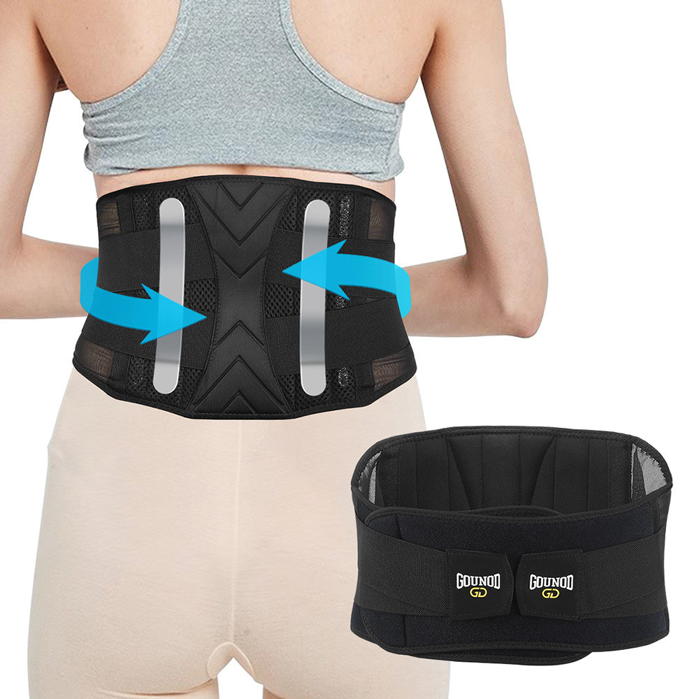 【新款鋼板支撐腰帶】健身用品可調整腰帶 舉重深蹲 硬拉固定束腹帶 非醫用 R9RN-*--