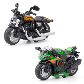 KAWASAKI 模擬1:12川崎哈雷合金摩托車模型擺件玩具聲光