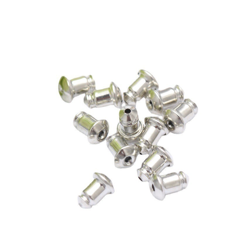 宏雲Hongyun-tc- (100pcs)銅鍍18K金子彈頭耳堵14K包金耳塞diy半成品耳飾品配件耳釘堵頭