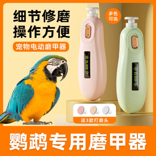 鸚鵡專用電動磨甲器指甲剪飛鼠鬆鼠鸚鵡刺蝟新手打磨器小寵用品[cxy]