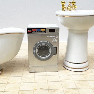 OB迷你洗衣機dollhouse微縮模型:擺件裝飾BJD娃娃屋032601