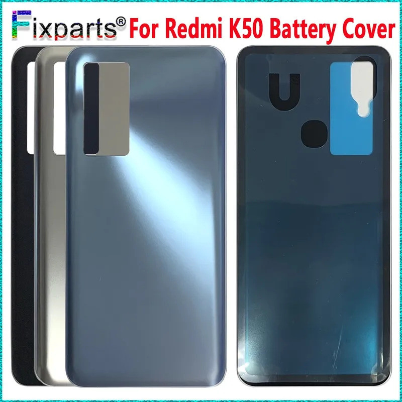XIAOMI REDMI 全新 6.67" 適用於小米紅米 K50 電池蓋外殼電池後蓋帶膠 22041211Ac後玻璃後