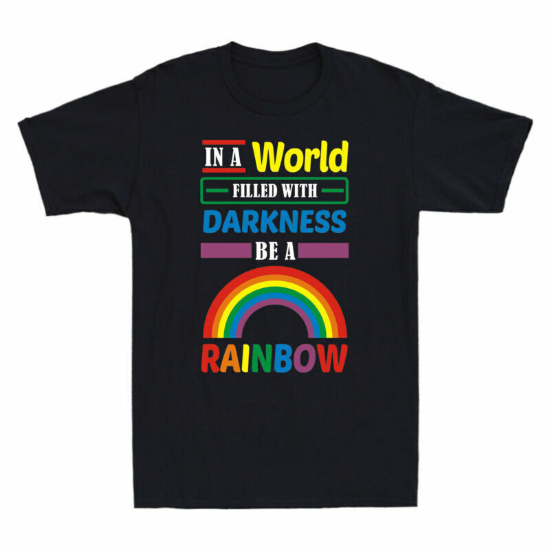 黑暗填充新奇 T 恤 Be Pride World Lgbt 與彩虹 A