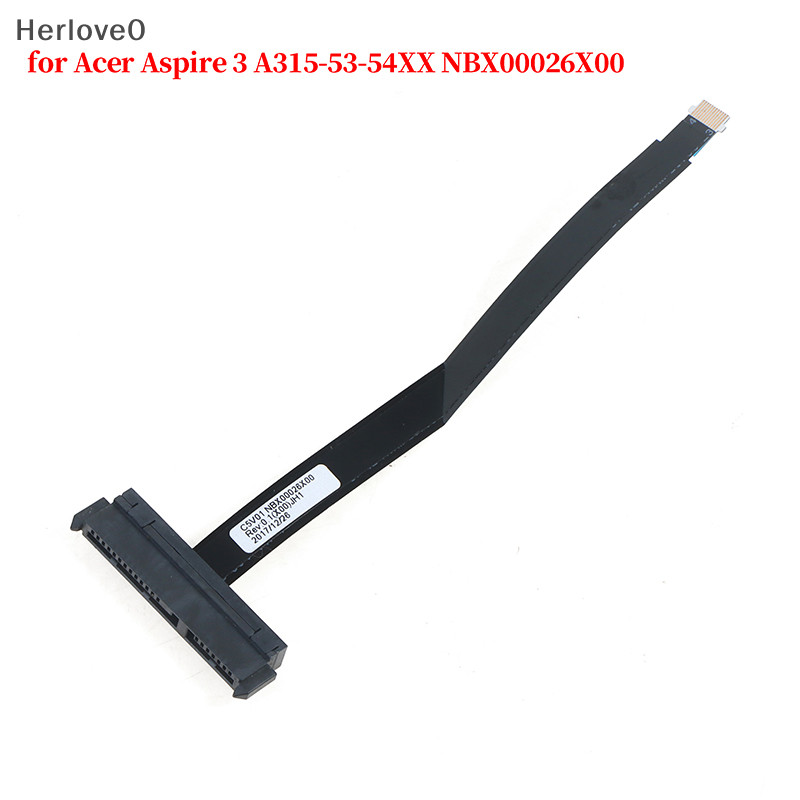 宏碁 Herlove 筆記本電腦硬盤驅動器電纜連接器適用於 Acer Aspire 3 A315-53-54XX NBX