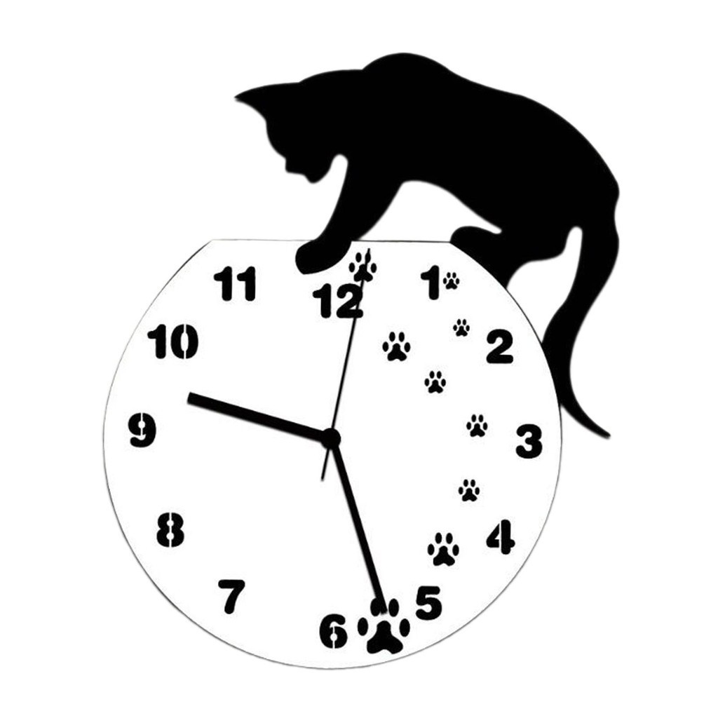[lzdhuiz3] 掛鐘裝飾掛鐘時尚動物系列,教室、農舍牆壁裝飾壁掛鐘