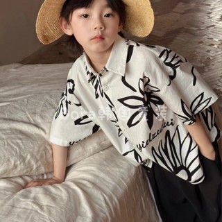 韓國童裝男女童襯衫夏季兒童上衣寶寶打底衣服潮