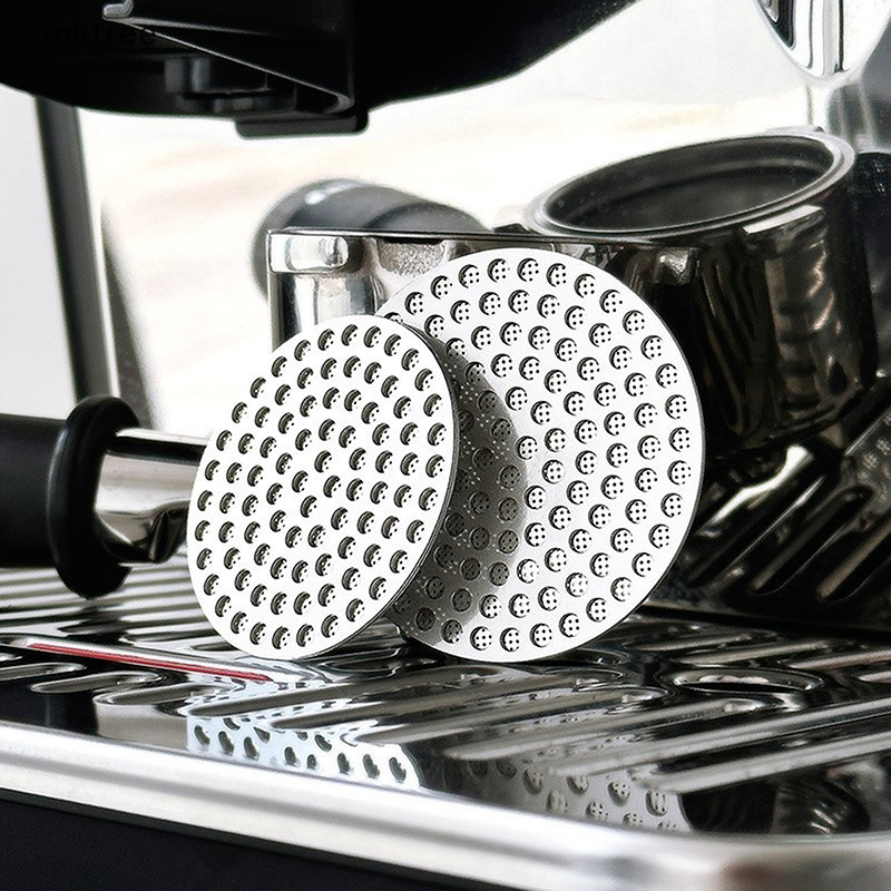 Ptr 51/53/58mm 廚房咖啡盤篩不銹鋼雙層精細過濾網適用於 Portafter 濃縮咖啡配件 TW