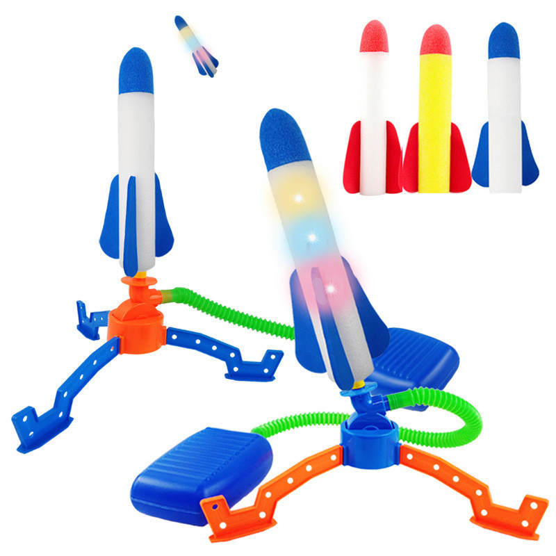沖天火箭腳踩火箭炮玩具飛天小火箭沖天炮兒童戶外室外玩具