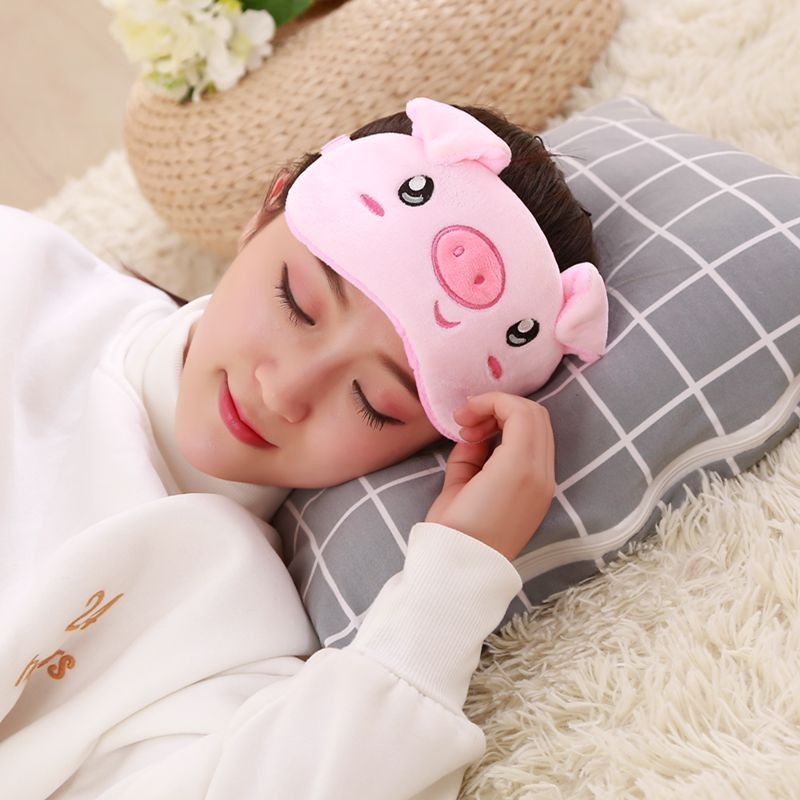 ✔美容覺助理  卡通眼罩 睡眠遮光可愛小兔子兒童睡覺專用護眼助眠眼罩 可冰敷熱敷可愛睡覺眼罩 睡眠遮光眼罩