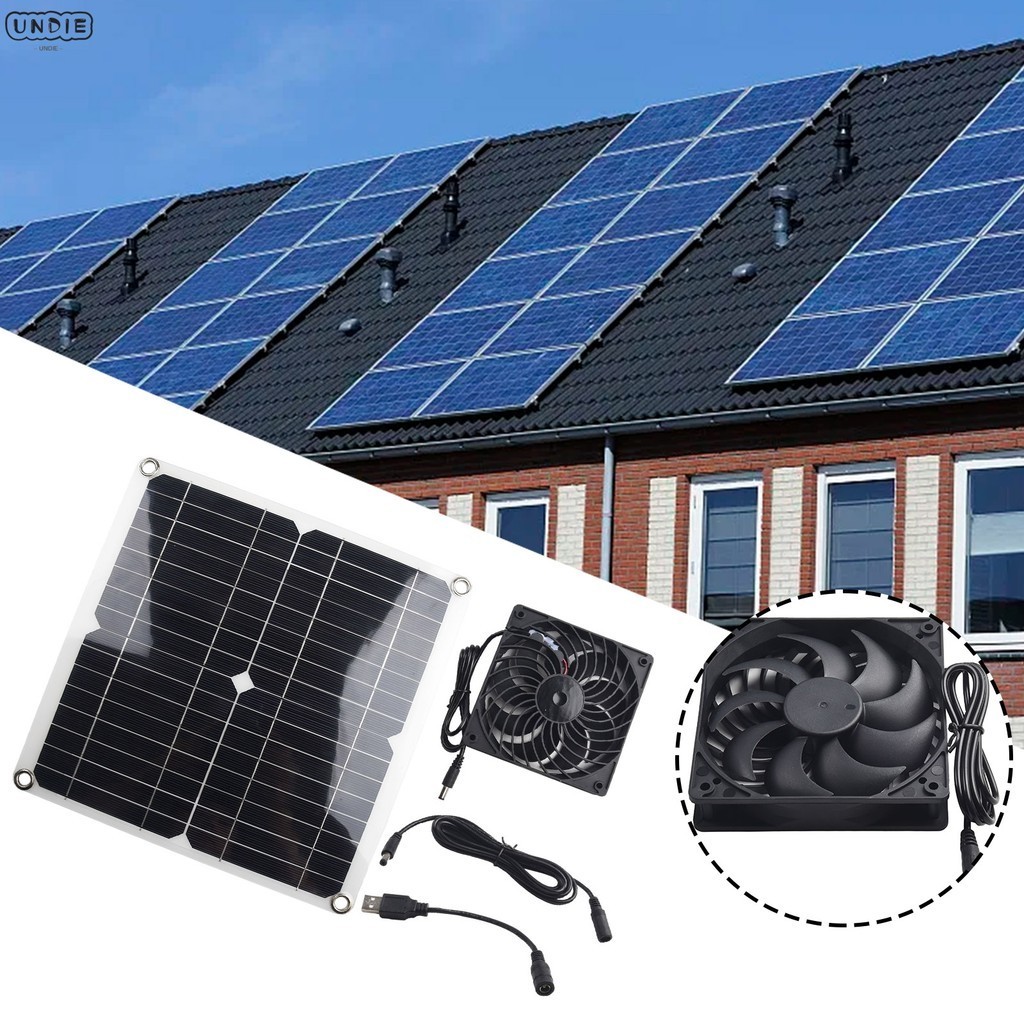 ⭐現貨⭐ 12w 16v 戶外太陽能電池板排氣屋頂閣樓風扇通風孔