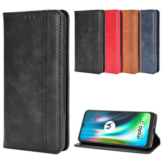 適用摩托羅拉e7plus手機殼插卡保護套moto e7 plus皮套磁吸翻蓋