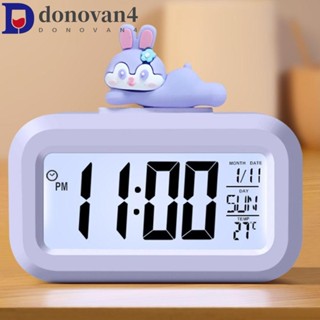 DONOVAN數字臺鐘卡通背光為了學習日曆音樂日期倒計時計時器