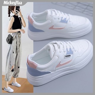 【 mickeyyaa服飾舘】2025春季小白鞋新款韓版ins女學生增高厚底運動闆鞋休閒鞋女QR663