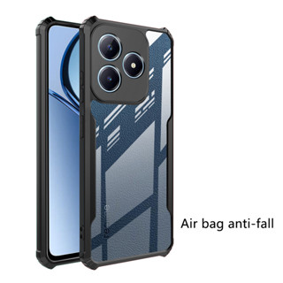 Realme Note 60 手機殼,Note 50,Note 60X 手機殼黑色防摔亞克力手機全保護套