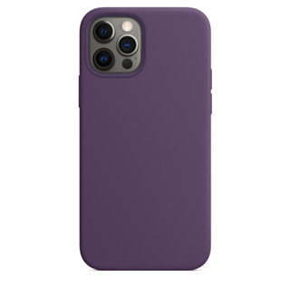 紫水晶色 - MagSafe 矽膠保護殼 適用於iPhone 12 12Pro 12ProMax