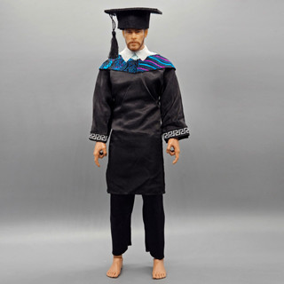 【特價促銷】現貨1/6兵人衣服配件博士服12寸bjd娃娃人偶女素體模型學生禮服制服ob