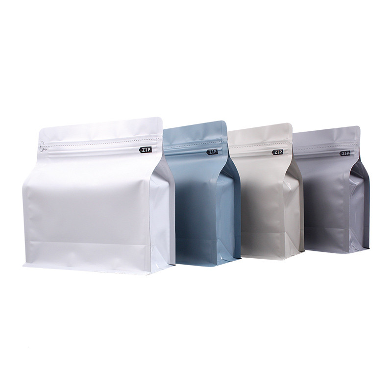 可客製化【咖啡包裝】500克咖啡豆袋 10只 莫蘭迪色八邊封鋁箔自立袋 茶葉食品包裝袋