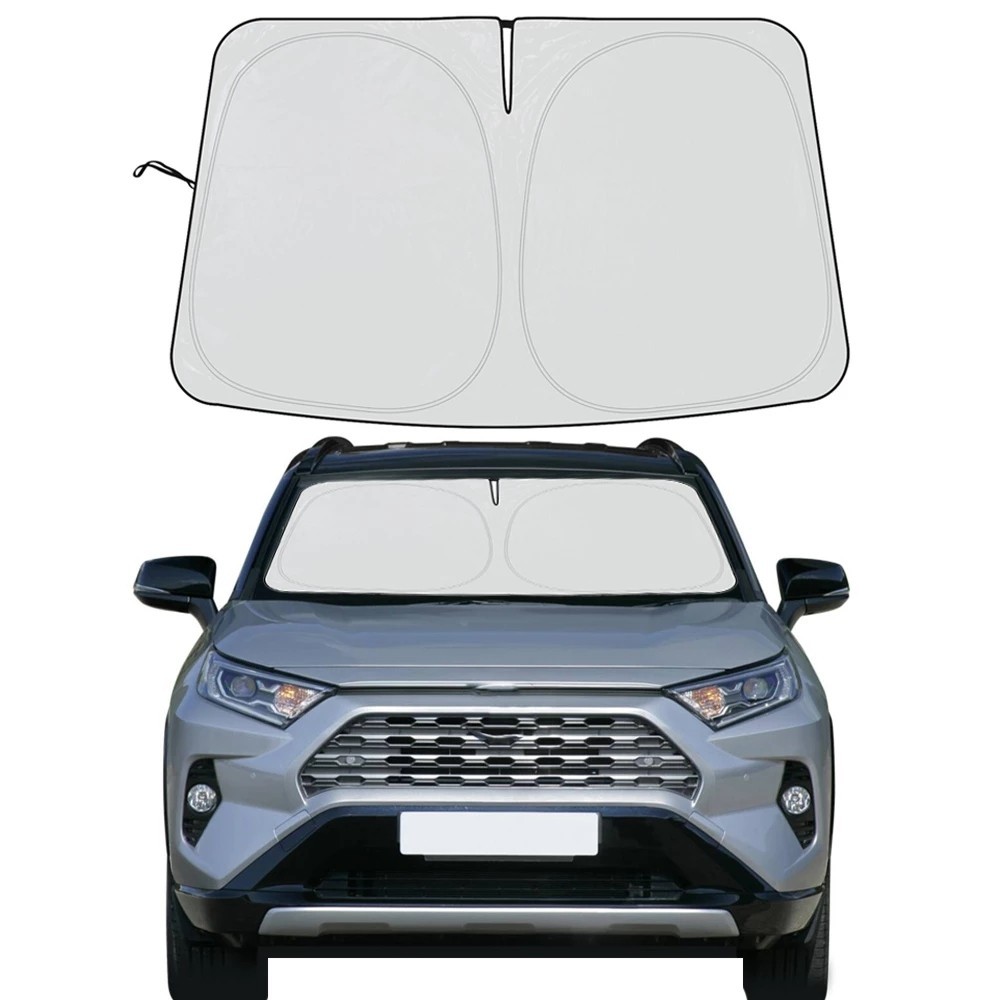 適用於豐田 RAV4 2019-2024 汽車內飾遮陽罩擋風玻璃遮陽板遮陽罩陽傘汽車前窗防曬霜