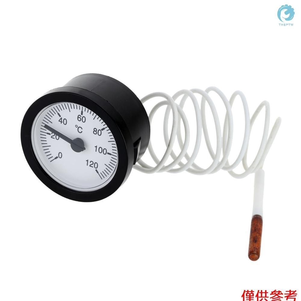 錶盤溫度計毛細管溫度計,帶 1m 0-120°C 測量水液