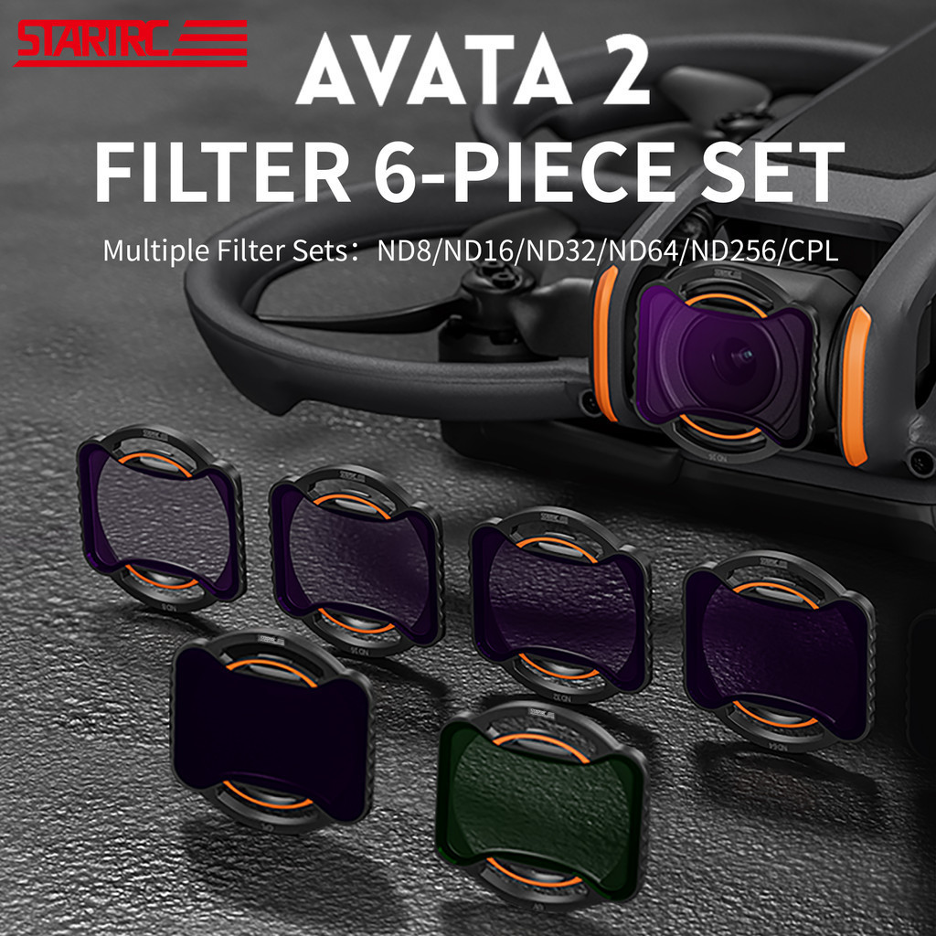 兼容 DJI Avata2 濾鏡訓練器 ND 濾鏡套件雲台相機鏡頭 ND256 配件