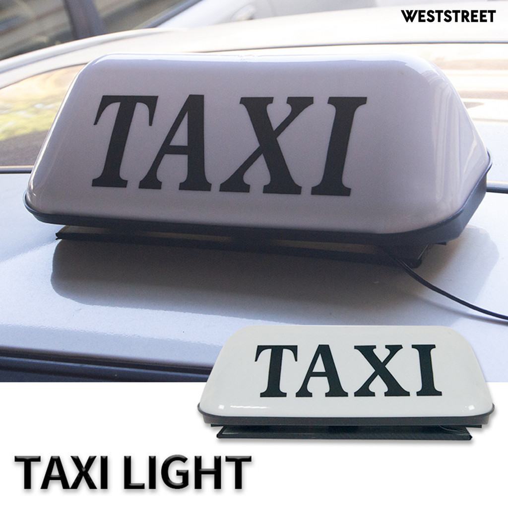 [滿額免運]汽車的士燈車頂燈通用12V計程車燈
