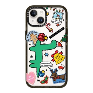 CASETiFY 保護殼 iPhone 14/14 Plus/14 Pro/14 Pro Max 小恐龍過聖誕 Brachio Holiday Sticker