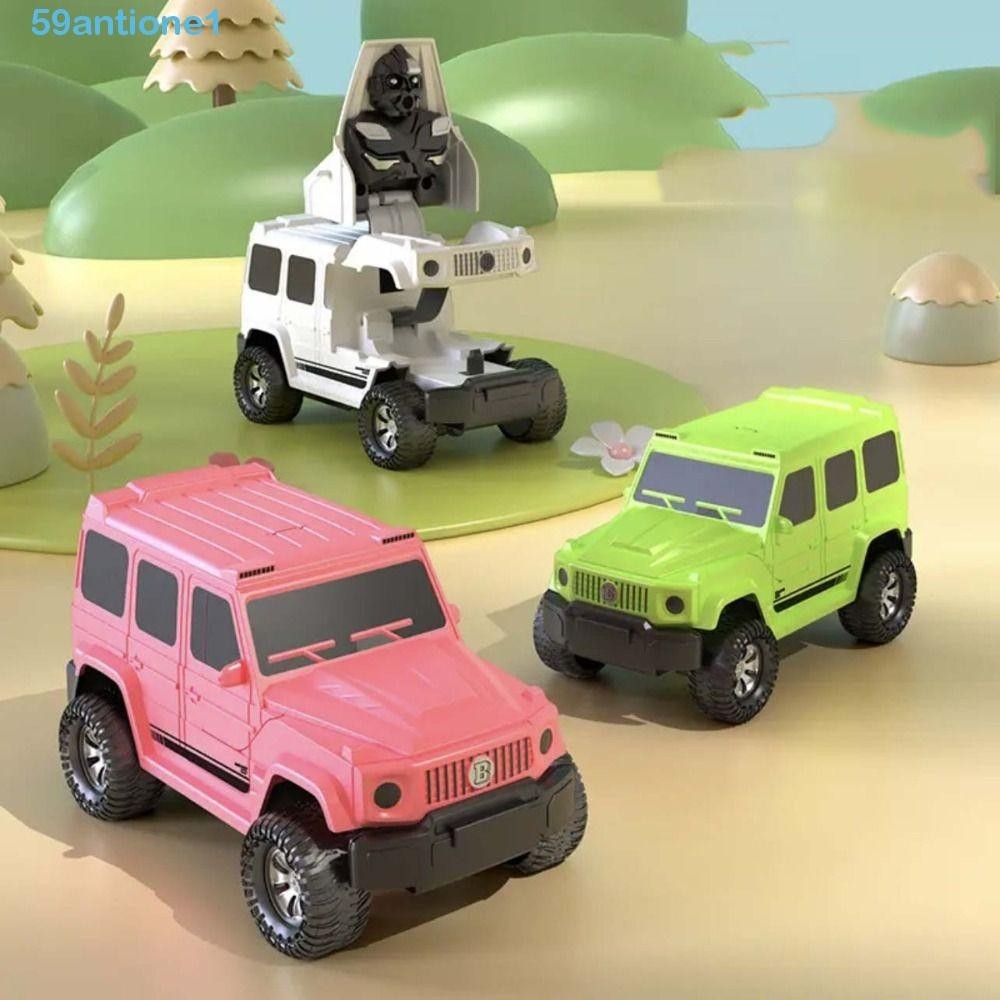 ANTIONE模擬合金越野車,精緻高模擬慣性越野汽車,復古迷你變形移位合金汽車模型益智玩具