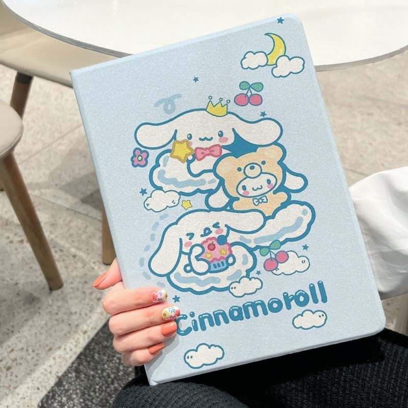 可愛的 Cinnamoroll 適用於 iPad 保護套適用於 iPad 10 th 6th 7th 8th 9th A