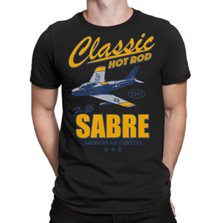深色熱門趨勢 F-86 Sabre 計劃飛行員航空 T 恤