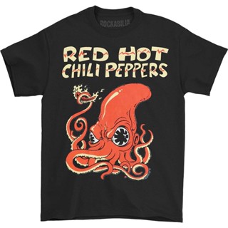 Red HOT CHILI PEPPERS Fire Squid T恤T恤-成人T恤-男士T恤