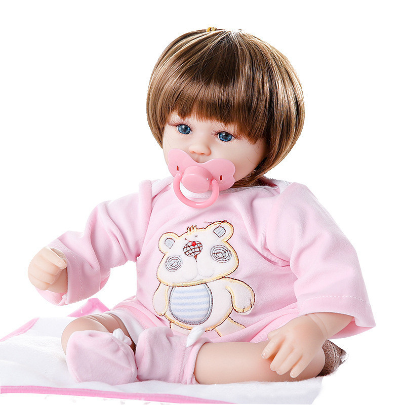 工廠直供重生娃娃仿真嬰兒洋娃娃搪膠軟膠亞馬遜EBAY45cm外貿批發