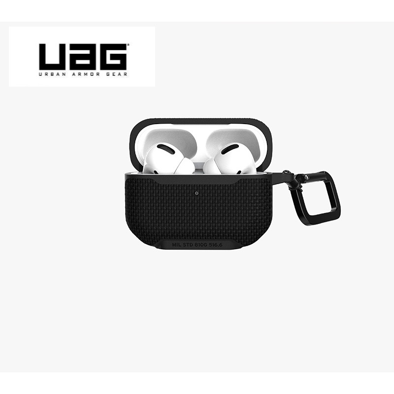蘋果耳機 AirPods Pro UAG  MagSafe 磁吸充電 無限 強韌 防滑 防摔 耐衝擊保護殼-尼龍黑