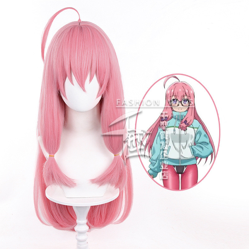 Shizuri Ideura 我與尼特女忍者的莫名同居生活出浦白津莉cos假髮粉色長髮