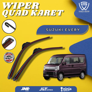 SUZUKI 四刃汽車擋風玻璃前雨刮器鈴木每個無框 4 橡膠 1 套左右