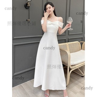高階弔帶晚禮服女伴娘服領證登記訂婚白色洋裝照煇優選小鋪