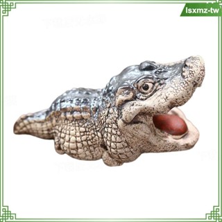 [LsxmzTW] 鱷魚公仔茶寵物雕像小鱷魚飾品收藏動物