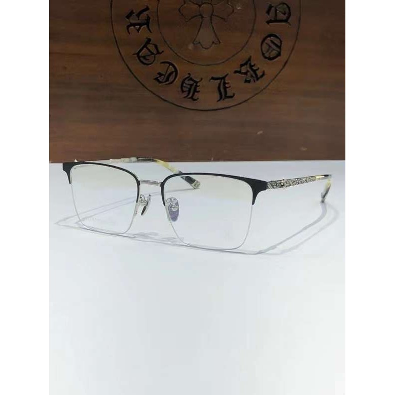 Chrome Hearts 高級精品商務眼鏡 鈦架半鏡框 8258