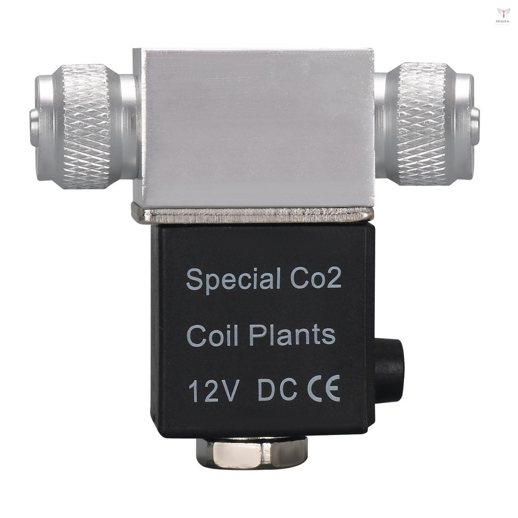 Uurig)水族用電磁閥 CO2 系統調節器 DC 12V 輸出連接 4*6mm 管或氣泡計數器雙頭無噪音低溫版本