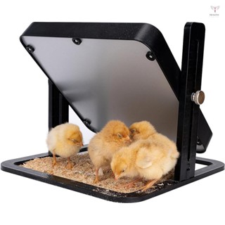 Uurig)雞育雛器加熱器 12 x 12 英寸家禽加熱板,用於 15 隻小雞加熱器,帶恆溫可調高度 145 瓦雞舍加熱