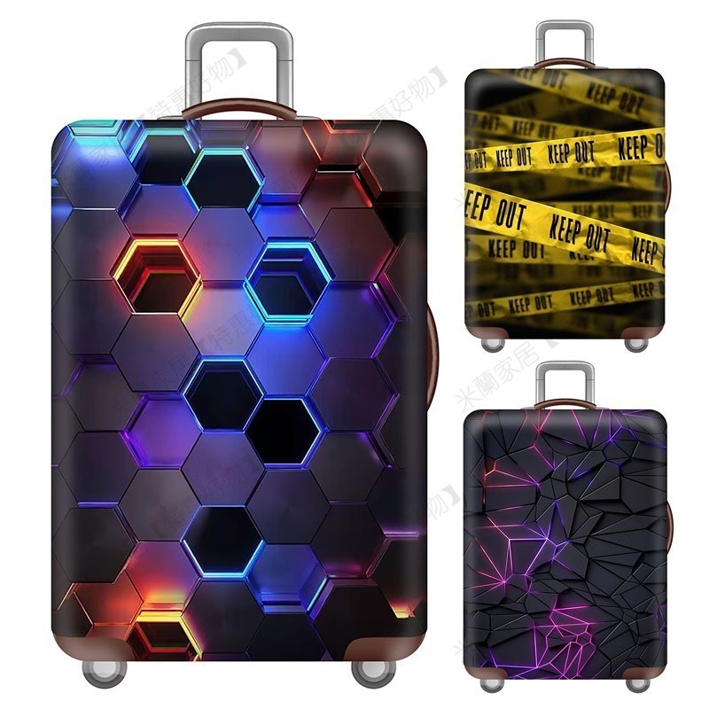 賽博朋克行李套旅行箱保護套耐磨防塵套 18吋20吋24吋28吋30吋32吋 加厚行李箱防塵套