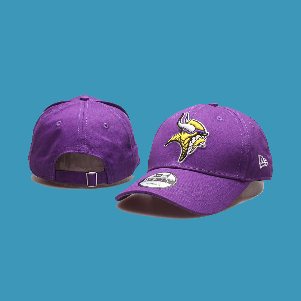 NFL 橄欖球調整帽 明尼蘇達維京人 Minnesota Vikings 彎簷 老帽 男女通用 可調整 嘻哈帽 運動帽