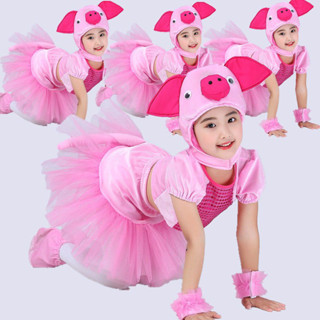 套裝佩奇演出服 可愛幼兒舞蹈兒童套裝 佩奇演出服兒童
