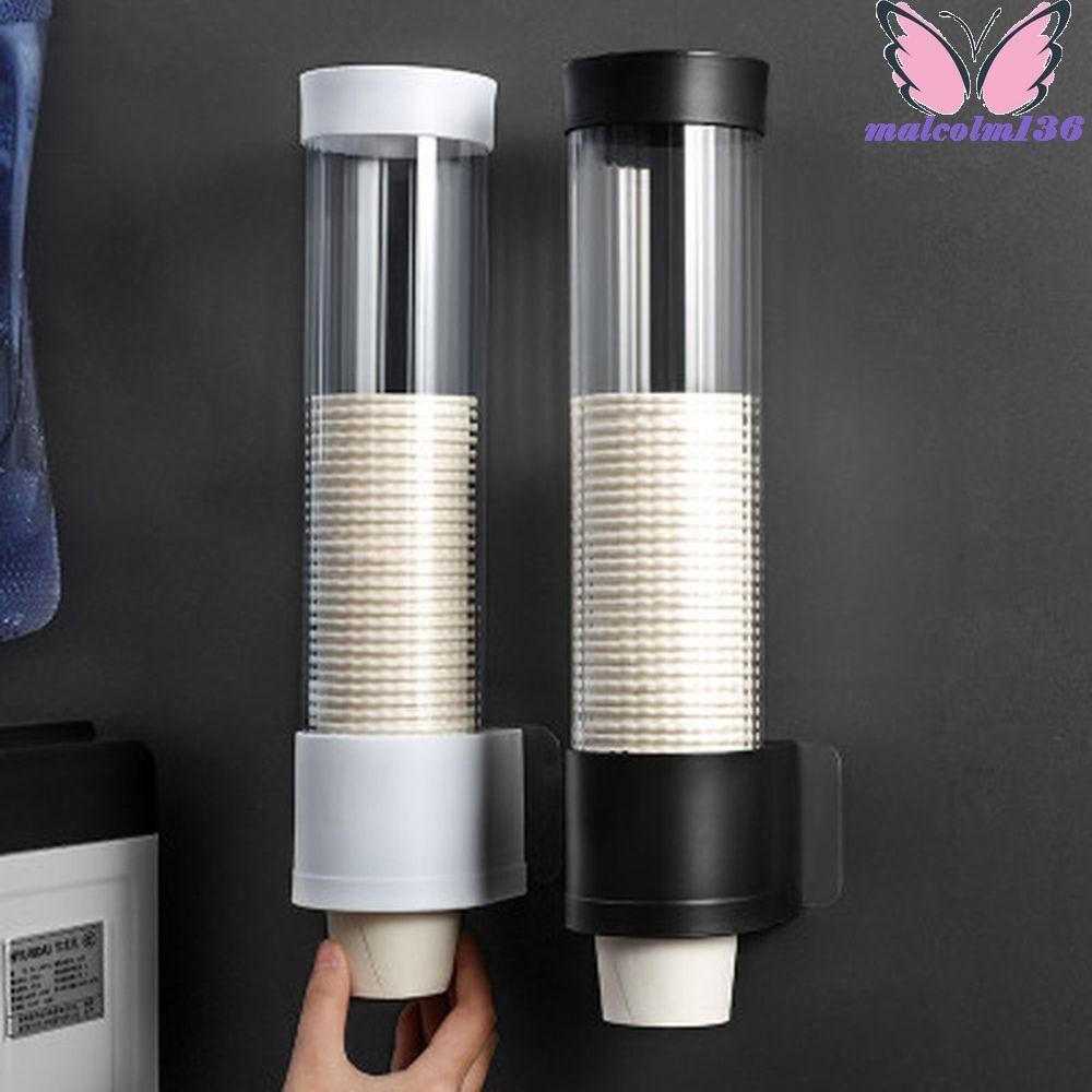 MALCOLM杯子分配器飲水機用家庭辦公室塑料自動的壁掛式取杯器